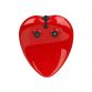 20018- Вибратор сердце красный с подзаряд.устр.