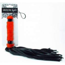 Нежная плеть с красным мехом BDSM Light 740002ars