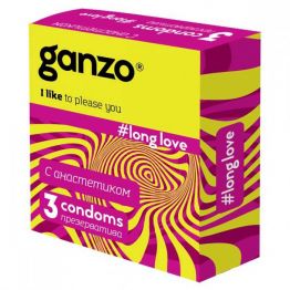 Презервативы Ganzo Long Love № 3	для продления полового акта ШТ