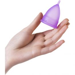 Гигиеническая менструальная чаша Eromantica, силикон, фиолетовый, S