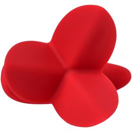 Расширяющая анальная втулка ToDo by Toyfa Flower, силикон, красная, 9 см, Ø 6 см